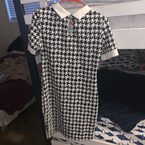 Black and white printed dress - Picture 3 of 3